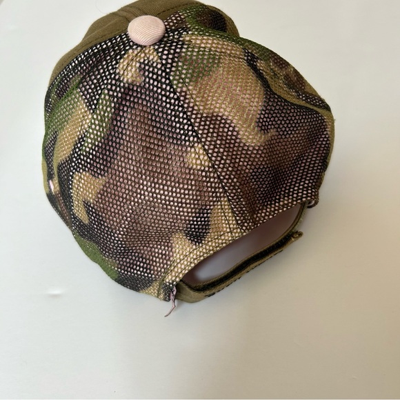 Buckwear Hunt Like a Girl! Pink Green Camo Baseball Hat Cap Deer Antlers Hunting - Picture 3 of 8